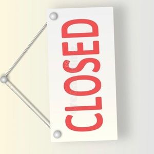 Closet is closed until March 21, 2022